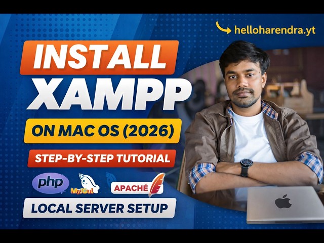 How to Install XAMPP Server on macOS (MacBook / Mac Mini) | PHP, MySQL Setup 2026