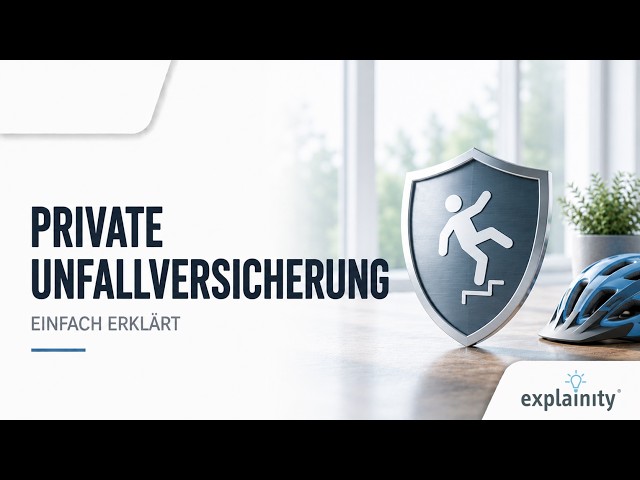 Private Unfallversicherung einfach erklärt (explainity® Erklärvideo) - Lizenzvideo