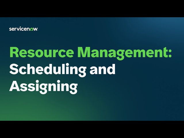 Getting Started with Resource Management