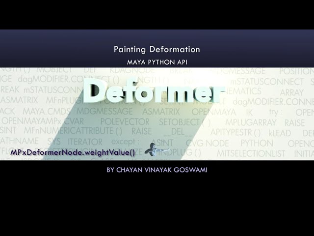 (Maya Python API)  14 - Writing a paintable Deformer
