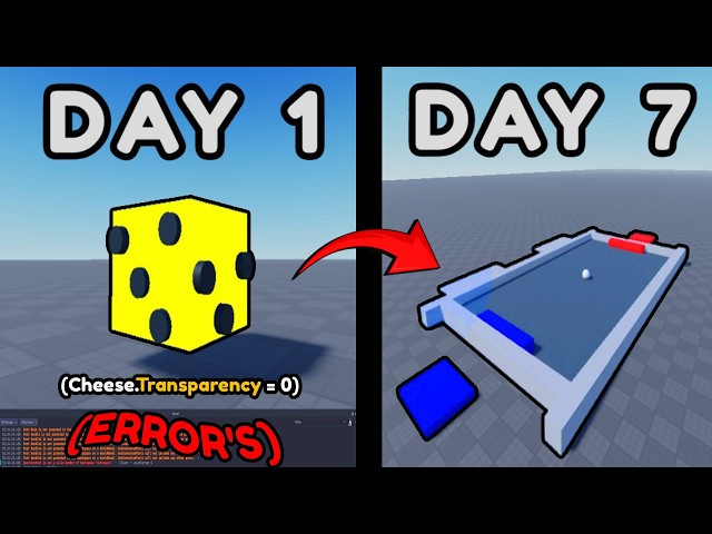 I Tried Learning Roblox SCRIPTING For 7 Days…