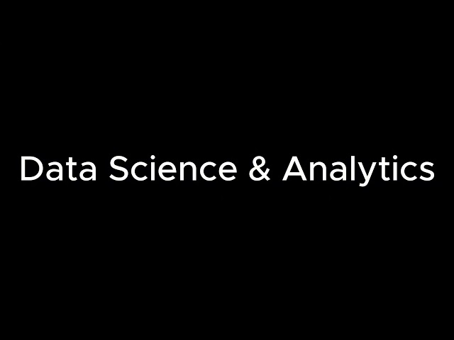 Data Science & Analytics Lecture 1 Sinhala