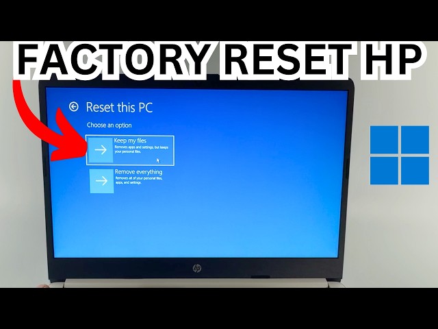 How to Factory Reset HP PC Or Laptop Without Password