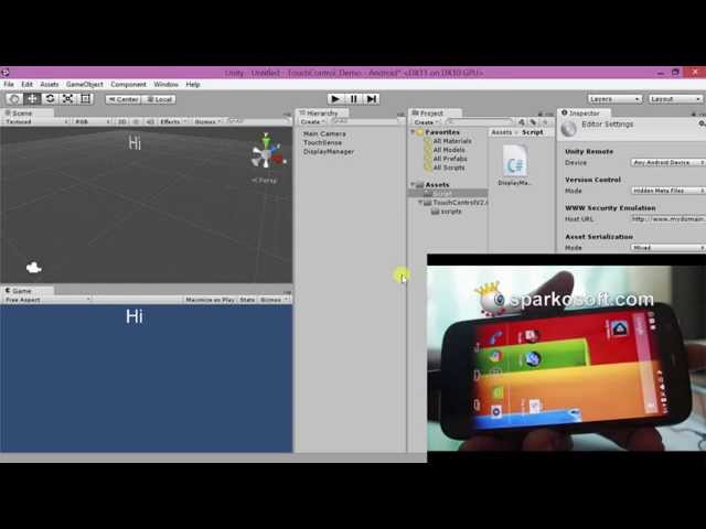 Touch Control V2.0 for Unity Game Engine - Technical Demo