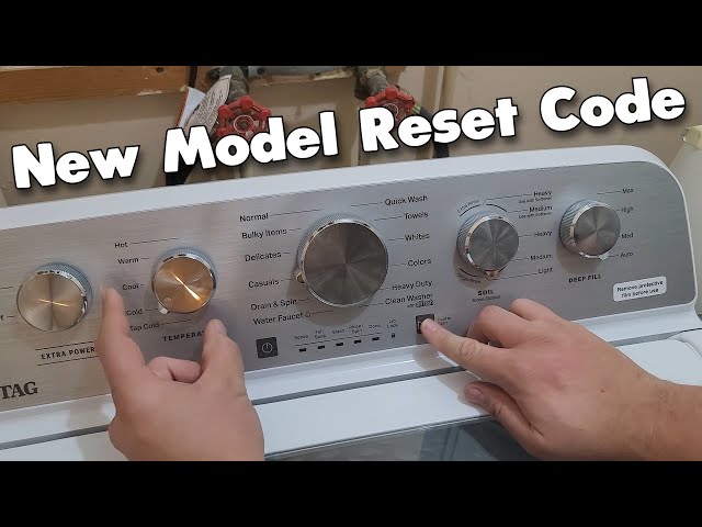 How to Reset or Recalibrate a New Style Maytag Top Load Washing Machine (2022-Current)