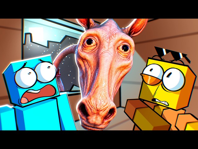 Sobrevivendo ao CREEPY HORSE em 1 Bloco no Minecraft!