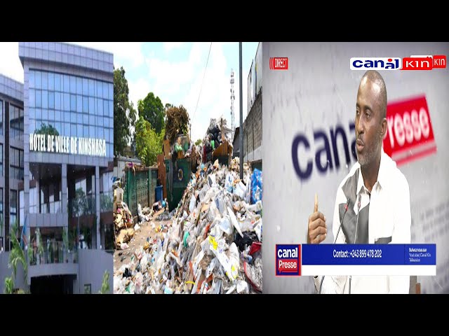 CANAL PRESSE : HONORABLE PROVINCIAL ELU YA LEMBA STEVE  MULUMBA ALOBELI ASSAINISSEMENT YA KINSHASA