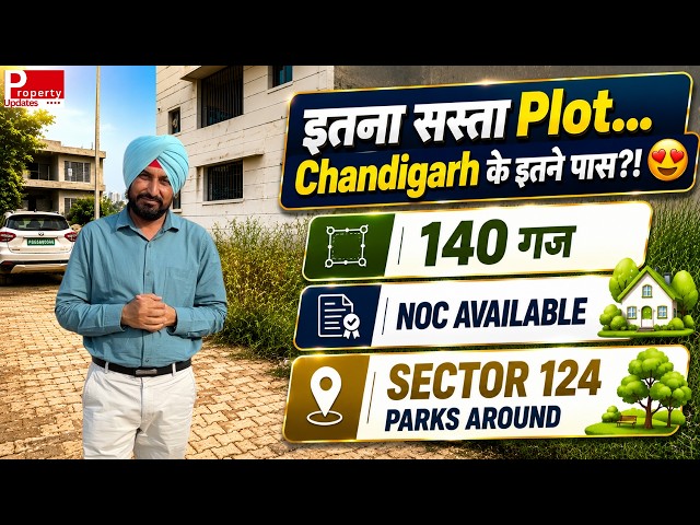 Sector 124 Mohali में Premium 140 गज Plot | NOC Available | Parks Around | Near Chandigarh