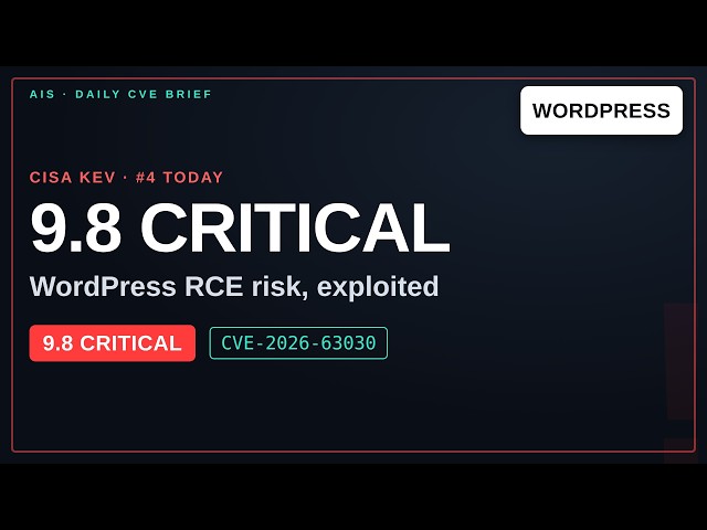 WordPress Flaw Can Turn API Confusion Into Site Takeover (CVE-2026-63030)