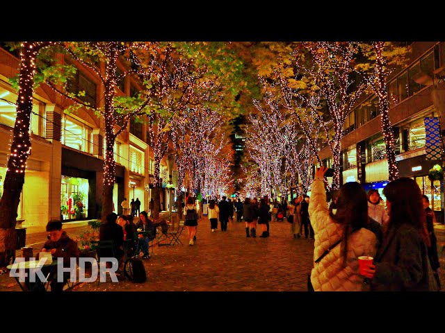 Tokyo Marunouchi Illumination 2025 Night Walk | Japan | 4K/HDR