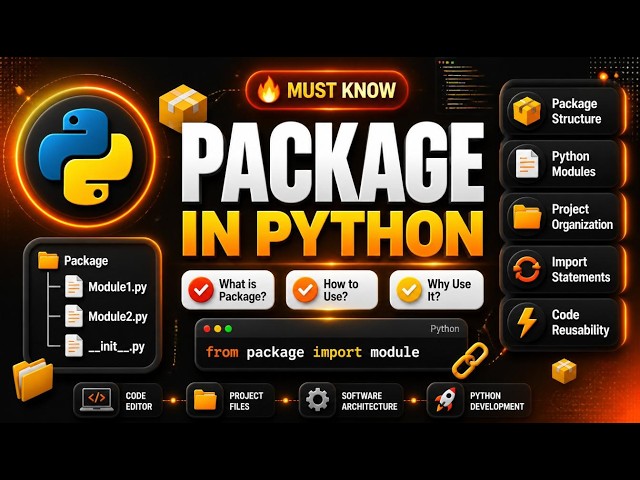 🐍📦 Package in Python | What is a Package? | How to Create and Use Packages in Python | python tut