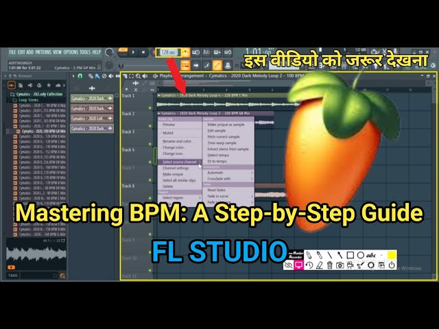 Mastering BPM: A Step-by-Step Guide #flstudiohubtips #flstudio