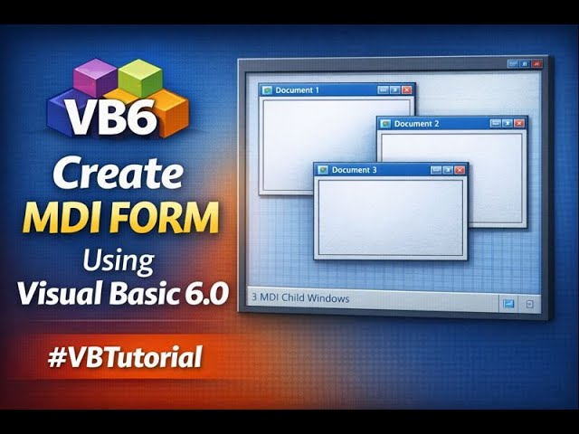 Create MDI FORM Using  visual basic  6.0