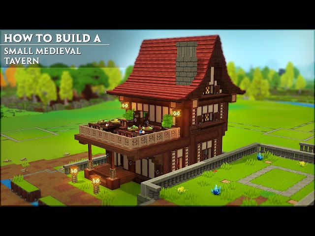 How to Build a Medieval Town | Small Tavern | Hytale Tutorial