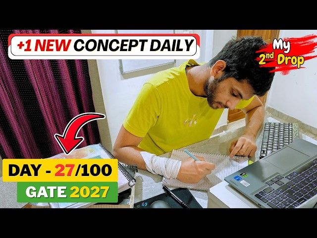 Day 27 of My 2nd Drop for GATE CSE 2027 | Real Study Vlog