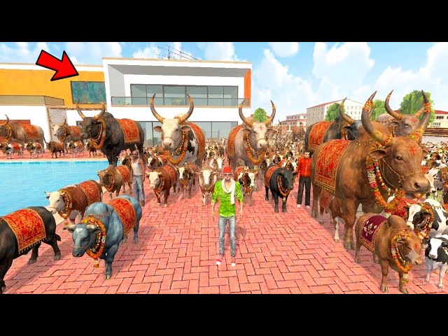Jack and Uncle Brought Unlimited Bodybuilder Bulls Home 😱 Indian Theft Auto Simulator 🥳
