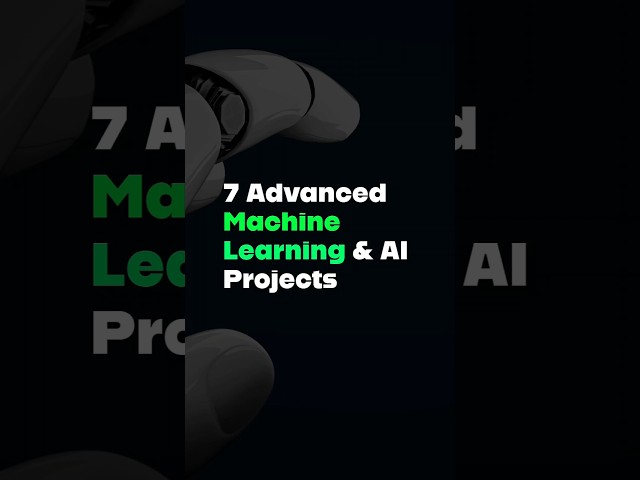 7 Machine Learning Projects for Final Year 🧑‍💻 ...... #shorts #mlprojects #coding #ai #projects
