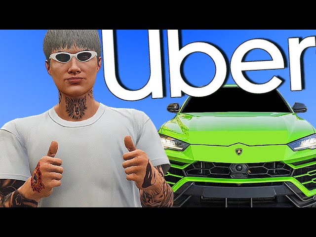 Fui UBER por 24 Horas en GTA RP🤑y Todo Se Salió de Control...