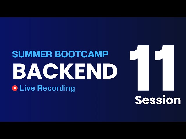 Backend Session 11