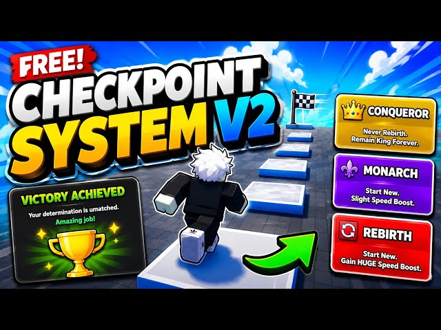 [ FREE ] Checkpoint System V2 for Roblox Studio | Easy & Advanced Stage System 