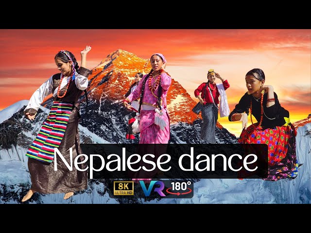 NEPALESE DANCE in Bandipur | You Won’t Believe This Street Show (VR180 8K)