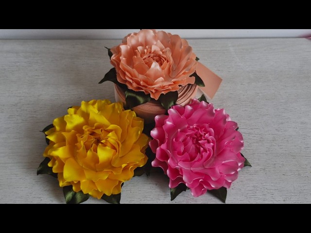 The easiest way to make ribbon flowers 😊🌹