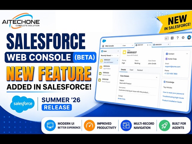 Salesforce Web Console (Beta) Explained | Summer ’26 Release New IDE Feature 🚀