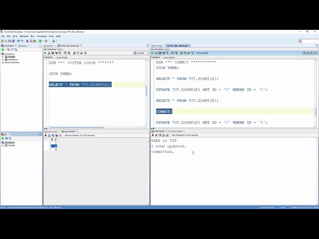 38 Oracle SQL Developer Tutorial For Beginners  45  TCL   COMMIT Demo