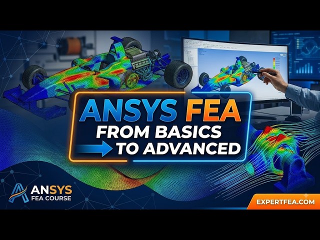 ANSYS FEA FROM BASICS TO ADVANCED | LESSON 1: Tension