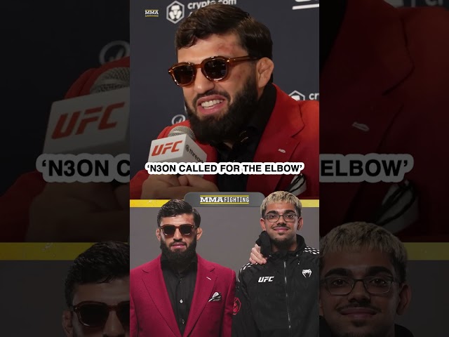 Arman Tsarukyan REACTS to N3on 'calling for elbow,' Khamzat Chimaev cornering him at UFC 331
