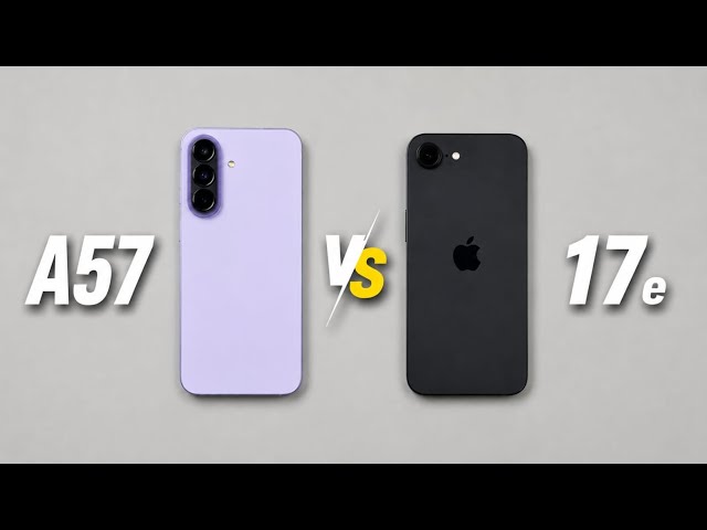 iPhone 17e vs Samsung A57 5G Speed Test & Camera Comparison 