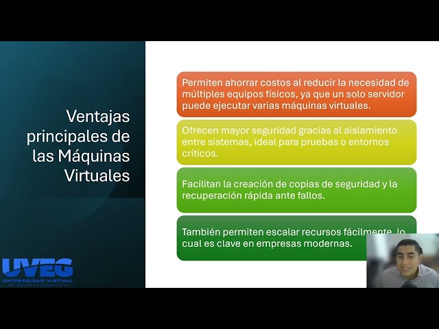 "Uso de máquinas virtuales" 1ra Jornada de webinars, Ingeniería en Desarrollo de Software