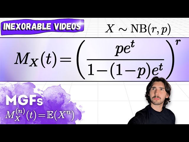 MGF for a Negative Binomial Random Variable (Derivation) | Moment Generating Functions | Probability