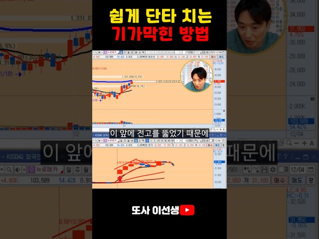 쉽게 단타 치는 기가막힌 방법#주식공부 #주식강의