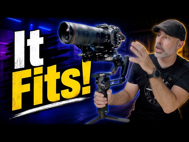 ¡SÍ! Puedes montar el ENORME Canon RF 24-105L/2.8 en un DJI RS4 PRO