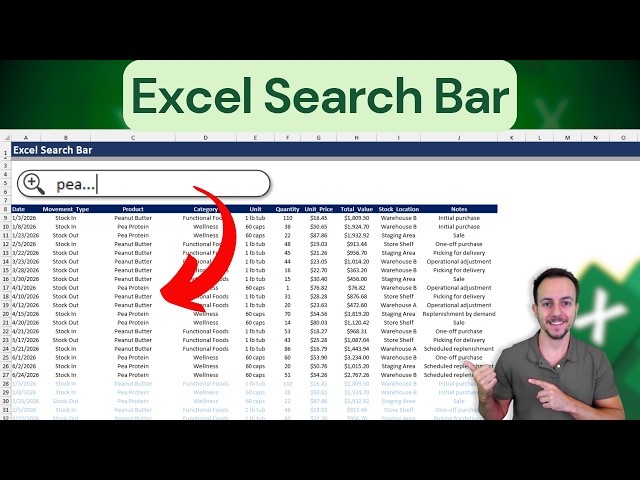 How to Create a Search Bar in Excel That Filters Data Instantly | No VBA