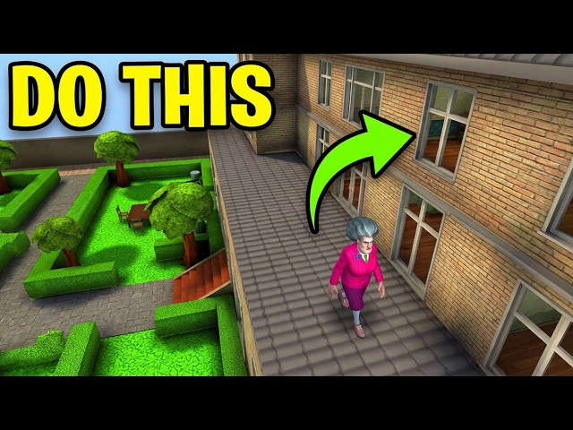 The Secret Library Window Strategy in Scary Teacher 3D Card Heist
