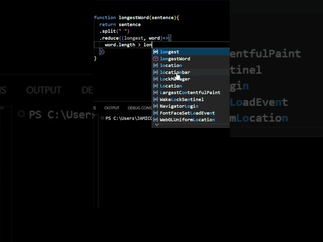 Linear Search using Reduce on Strings #coding #datastructuresandalgorithms #programming #javascript