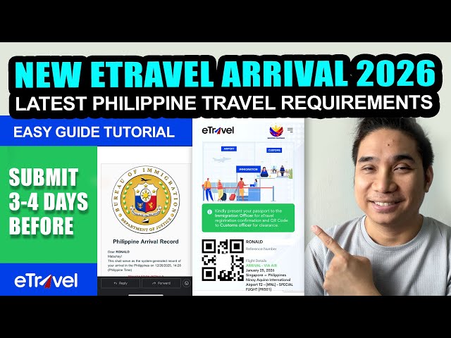 LATEST ETRAVEL PH ARRIVAL REGISTRATION PHILIPPINES | ETRAVEL GOV PH TUTORIAL 2026