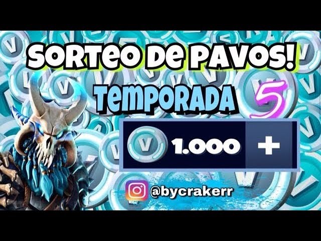 *SORTEO DE 1000 PAVOS!!  ¡ FORTNITE: BATTLE ROYALE !-- Bycraker