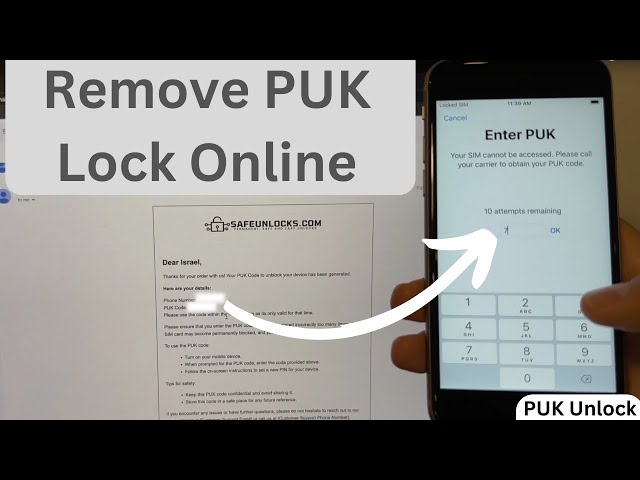 SIM Locked by PUK Code / Remove PUK code and Unlock your SIM Card Online