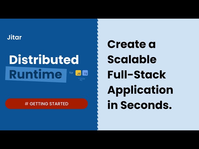 Getting Started | Create a Scalable Full-Stack App With Jitar