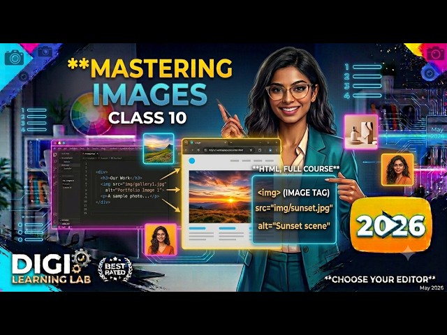HTML Image Tag Tutorial | Class 10 HTML Full Course for Beginners