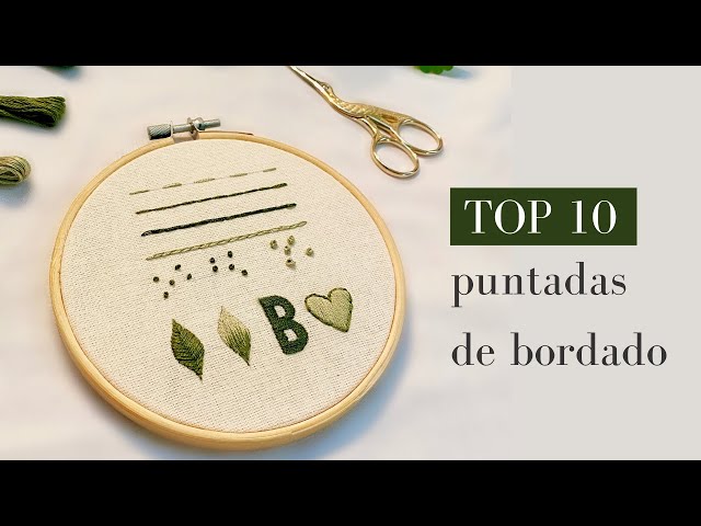 Tutorial de bordado para principiantes | Top 10 puntadas básicas