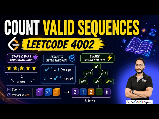 Count Valid Sequences | Leetcode 4002 | Number Thoery