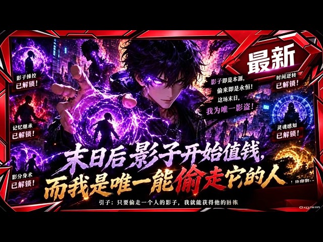 🦞【1h首发漫剧！一口气】《末日开启影子交易，而我是唯一的偷影人》当所有人还在单打独斗时，我的猎杀军团已经锁定了目标。我一觉醒来，万兽皆听我号令！#动态漫画 #漫剧 #comicdrama