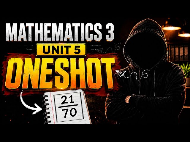Concepts Of Probability ONESHOT UNIT-5 😍 Don’t forget Mathematics-3 By Dude 