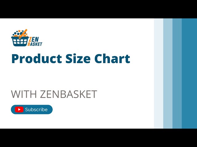 Product Size Chart