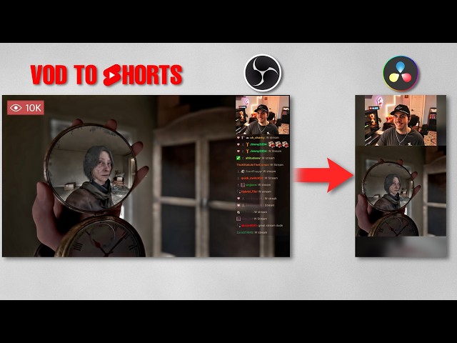 How To Edit Stream VOD into YouTube Shorts (Clips) in Davinci Resolve