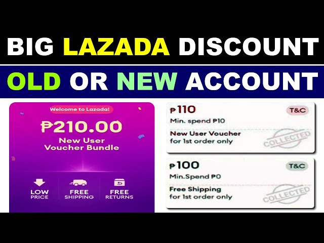 LAZADA BIG DISCOUNT TRICK | UNLI NEW USER VOUCHER BUNDLE